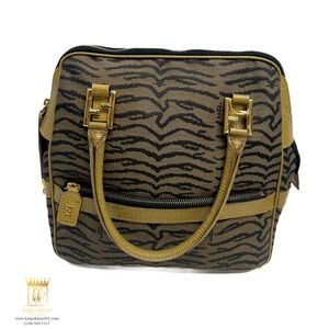 Fendi Vintage zebra print shoulder bag